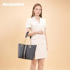 Montana West Tote Bag for Women Chain Top-handle Handbags - color: Grey/Black