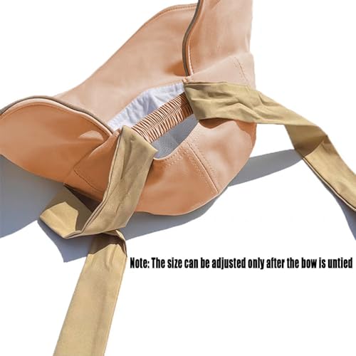 Wide Brim Hats for Woman Foldable Hats Sun Hats for Women uv Protection Bowknot Bucket hat Adjustable hat with Ponytail Hole - color: Coral Pink