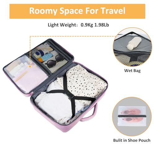 Taygeer Travel Backpack for Men Women, Airline Approved Underseat Personal Item with 17.3 inch Laptop Compartment, TSA Friendly Mochila for Business Hiking Weekend, Carry On Backpack, Orchid Purple - color: Orchidpurple, size: X-Large