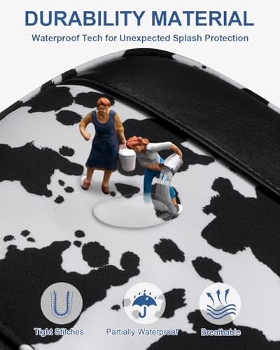 Capolo Sling Bag for Women Men Waterproof Crossbody Bags for Women Trendy Casual Fanny Pack with Convertible Shoulder Strap Chest Bag for Travel Hiking(Cow Print, Medium) - color: Cow Print, size: Medium