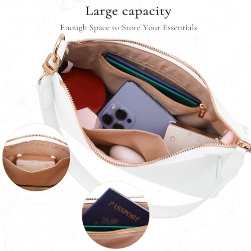 Uygafly Shoulder Bag for Women Cute Handbags Purses - color: Aw-white