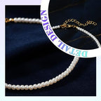 Boho Pearl Choker Necklace White Pearl Necklaces Prom Neck Chains for Women