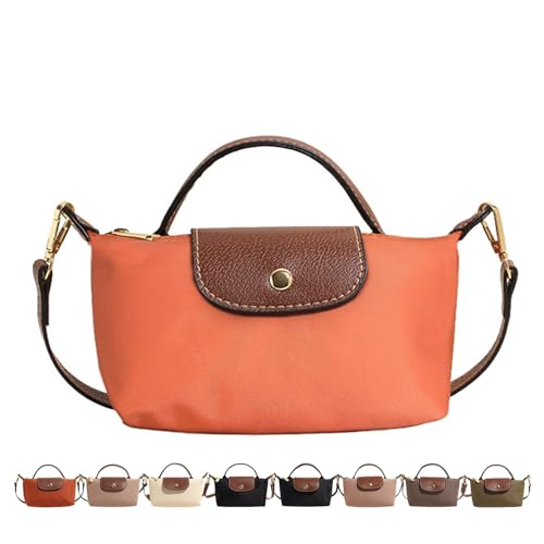 Fashion Mini Crossbody Bag, Handbags Purses with Adjustable Strap for Women, Ladies Shoulder Totes Bag - color: Orange