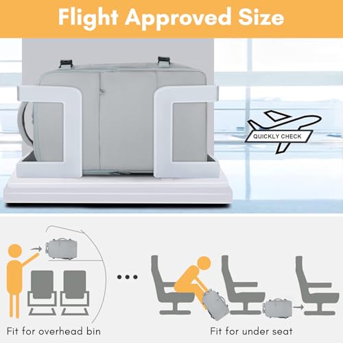 Taygeer Carry On Backpack for Men Women, Travel Backpack with Water Bottle Pocket & Shoe Pouch, Laptop Mochila 17.3inch Flight Approved, College Teacher Tote Bag for Business Travel, Grey - color: Elephantgray, size: X-Large