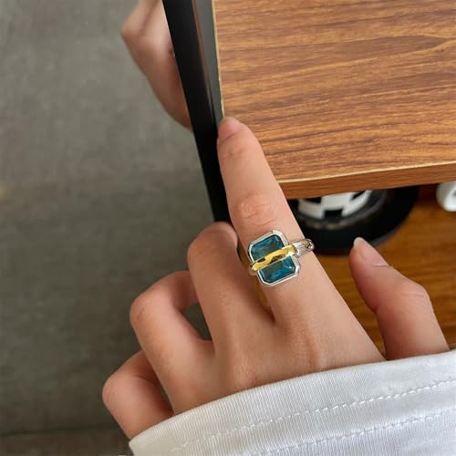 14K Gold Plated Rings for Women Open Adjustable Rings Stackable Rings Charming Rings Statement Rings Thumb Ring Band Finger Rings Vintage Rings Handmade Rings for Men Women Anniversary Birthday Gift - color: Ring03-23