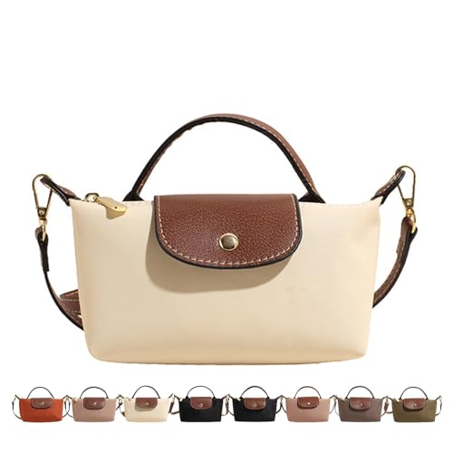 Fashion Mini Crossbody Bag, Handbags Purses with Adjustable Strap for Women, Ladies Shoulder Totes Bag - color: Cream