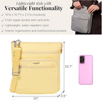 Baggallini womens Out and About Crossbody - color: Butter Yellow