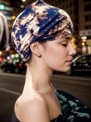 1 Pack Boho Headbands Stretch Paisley Print Bandana Headband Criss Cross Hair Bands Knotted Head Wrap Yoga Daily for Women and Girls (Gray-Black) - color: Gray-Black