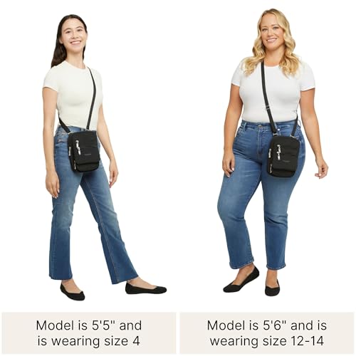 Baggallini Journey Crossbody Bags for Women 9x6 Small Lightweight Travel Handbag W/RFID - color: Beach
