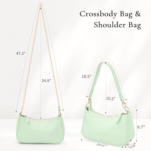 Uygafly Shoulder Bag for Women Cute Handbags Purses - color: Alg-lake Green