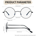 Joopin Retro Small Round Sunglasses Hippie Circle Sun Glasses Polarized UV400 Protection Metal Shades for Men Women - color: A06-black Frame Tint Lens