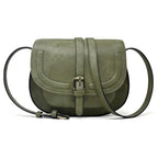 AFKOMST Crossbody Bags for Women,Small Saddle Purse and Boho Cross Body Handbags,Vegan Leather - color: Light Green