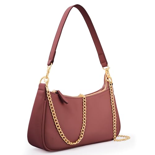 Uygafly Shoulder Bag for Women Cute Handbags Purses - color: Awr-wine Red