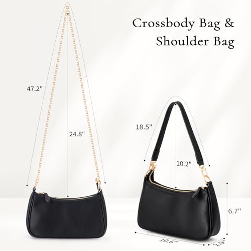 Uygafly Shoulder Bag for Women Cute Handbags Purses - color: Aa-black