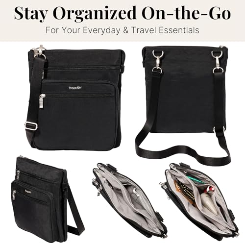 Baggallini womens Out and About Crossbody - color: Black