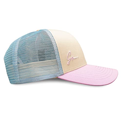 Grace Folly Beach Trucker Hats for Women- Snapback Baseball Cap for Summer - color: Classic Blue & Lavender