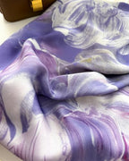 XL 43 Inch Extra Large Square Scarf Fashion Scarves Silk Feeling Hair Scarf Wrapping Scarfs Night Sleeping Headscarf - color: Ba1025