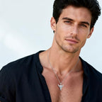 Turquoise Necklaces 925 Sterling Silver Western Necklace Boho Jewelry for Men Women Her Birthday Valentines Day Gifts - style: 3-Cow Skull Necklace