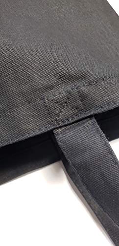 TBF Wholesale Canvas Tote Bags 15x16x3 with Bottom Gusset | Blank Totes for Printing, Painting & Embroidery - color: Black