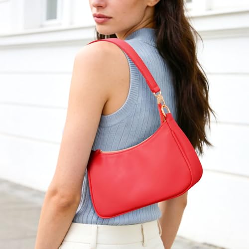 Uygafly Shoulder Bag for Women Cute Handbags Purses - color: Ar-red