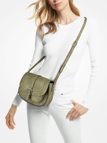 AFKOMST Crossbody Bags for Women,Small Saddle Purse and Boho Cross Body Handbags,Vegan Leather - color: Light Green