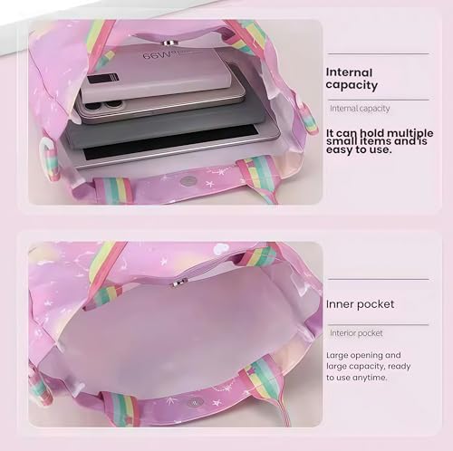 For Demon Hunters crossbody bag, For Korean idol,also a shoulder bag, features a cartoon pattern design. - color: Purple