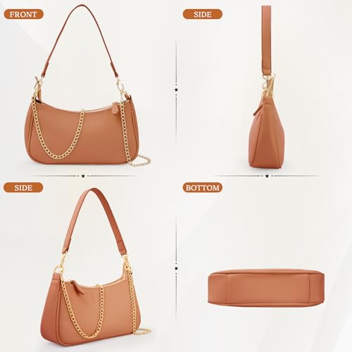 Uygafly Shoulder Bag for Women Cute Handbags Purses - color: Ab-brown
