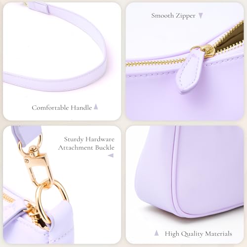 Uygafly Shoulder Bag for Women Cute Handbags Purses - color: Al-lavender