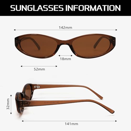 GUVIVI Retro Oval Sunglasses for Women 2026 90s Small Chic Cat Eye Sun Glasses Sunnies Lightweight Shades - color: 3 Pack Tortoise+black+brown