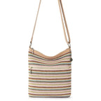 The Sak Lucia Crossbody Bag in Crochet, Convertible Purse with Adjustable Shoulder Strap - color: Multi Stripe