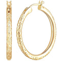 Verniflloga14K Gold Hoop Earrings Gold Earrings Women’s Hoop Earrings Jewelry Timeless Elegance 25 mm/ 30 mm - size: 25MM