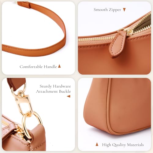 Uygafly Shoulder Bag for Women Cute Handbags Purses - color: Ab-brown