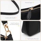 Uygafly Shoulder Bag for Women Cute Handbags Purses - color: Aa-black