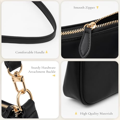 Uygafly Shoulder Bag for Women Cute Handbags Purses - color: Aa-black