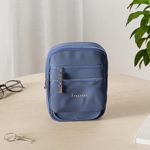 Baggallini Journey Crossbody Bags for Women 9x6 Small Lightweight Travel Handbag W/RFID - color: Pacific