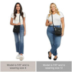 Baggallini Pocket Crossbody Bags for Women 8x8 Small Lightweight Durable Water-resistant Travel Purse W/Rfid - color: Pacific