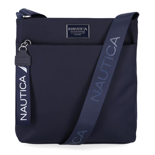 Nautica Diver Nylon Small Women's Crossbody Bag Purse with Adjustable Shoulder Strap - color: Indigo 2