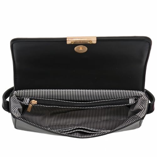 Mini Classic Rectangular Flap Purse Underarm Shoulder Bag - color: Red