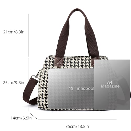 Canvas Hobo Bags for Women Casual Tote Bag Purses and Handbags Multi-Color Striped Crossbody Bags Ladies Top Handle Satchel - color: Wy31-gousthooth