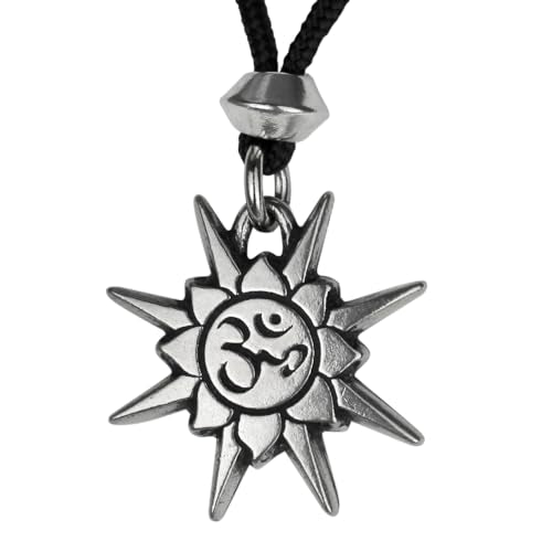 Aum Om Pendant Necklace - Bohemian Yoga Meditation Amulet