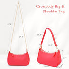 Uygafly Shoulder Bag for Women Cute Handbags Purses - color: Ar-red