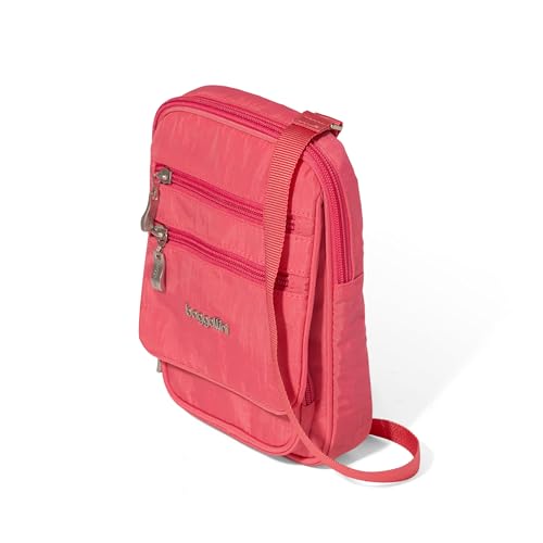 Baggallini Journey Crossbody Bags for Women 9x6 Small Lightweight Travel Handbag W/RFID - color: Flamingo