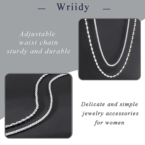 Waist Chain Silver Beads Belly Chain Gold Women Dainty Body Jewelry Accessories for Beach - size: 30+8 inches, style: Silver Shiny Beads