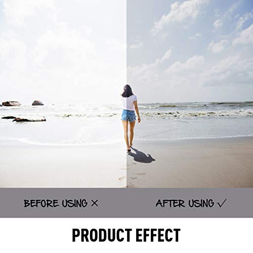 FONHCOO Aviator Sunglasses for Women Men Metal Frame UV400 Mirrored Sunglasses - color: Black