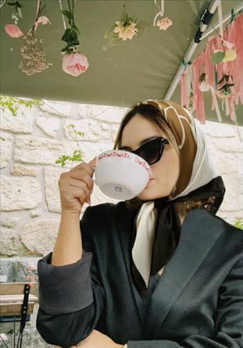 AIBFRID 27.5" Head Scarf for Women, Large Square Satin Hair Scarf Neck Silk Scarves Hair Wrap Bandanas For Sleeping - color: Style_05