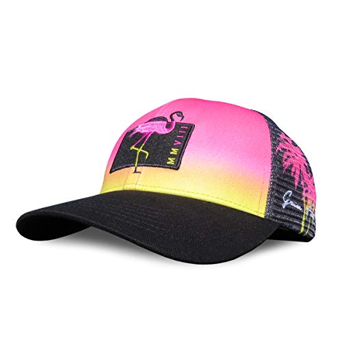 Grace Folly Beach Trucker Hats for Women- Snapback Baseball Cap for Summer - color: Flamingo