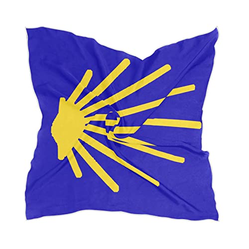 Women's Fashion Silk Scarf Square Satin Headscarf Neck Scarf Head Hair Wraps - color: Spain