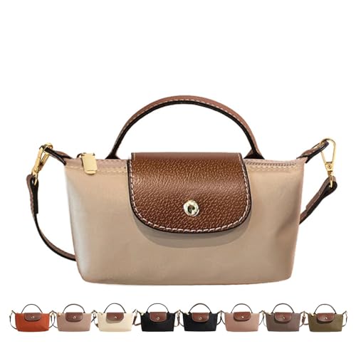 Fashion Mini Crossbody Bag, Handbags Purses with Adjustable Strap for Women, Ladies Shoulder Totes Bag - color: Khaki