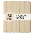Small Eyebrow Wax Sticks, Mini Wooden Waxing Sticks for Eyebrow Face Lip Hair Removal, Precision Wax Applicator, 50 Pcs