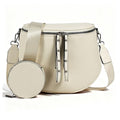 Crossbody Bags for Women, Large Vegan Leather Trendy Bum Bag - color: Beige